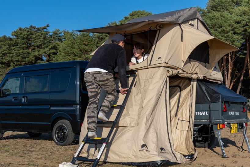 トップテント使用風景